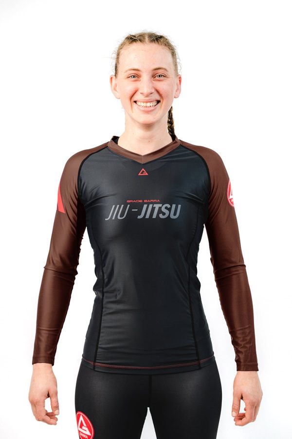 GB Performance L S Womens Ranked Rashguard by Adidas - Brown Discount