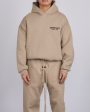 Fear of God Essentials Fleece Logo Hoodie Desert Sand Supply