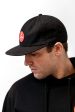 Red Shield Cap - Black Fashion