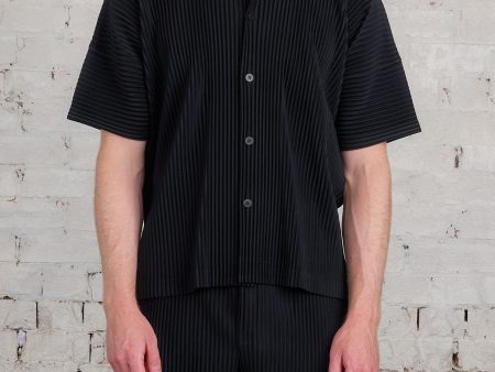 HOMME PLISSÉ ISSEY MIYAKE Pleated July Button Shirt Black Online