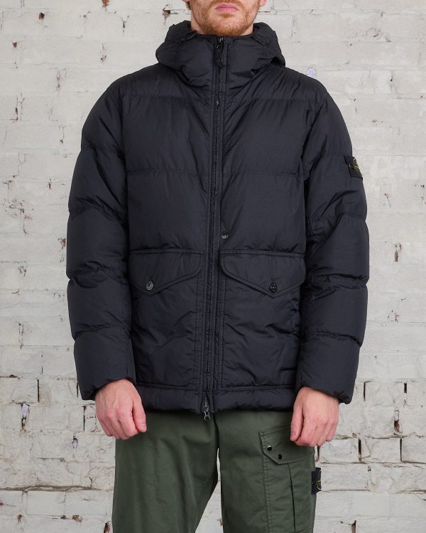 Stone Island Nylon Rep Down Jacket Black Online now