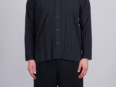 HOMME PLISSÉ ISSEY MIYAKE November Edge Button Shirt Black Online