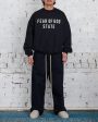 Fear of God Essentials Heavy Fleece State Crewneck Black For Cheap