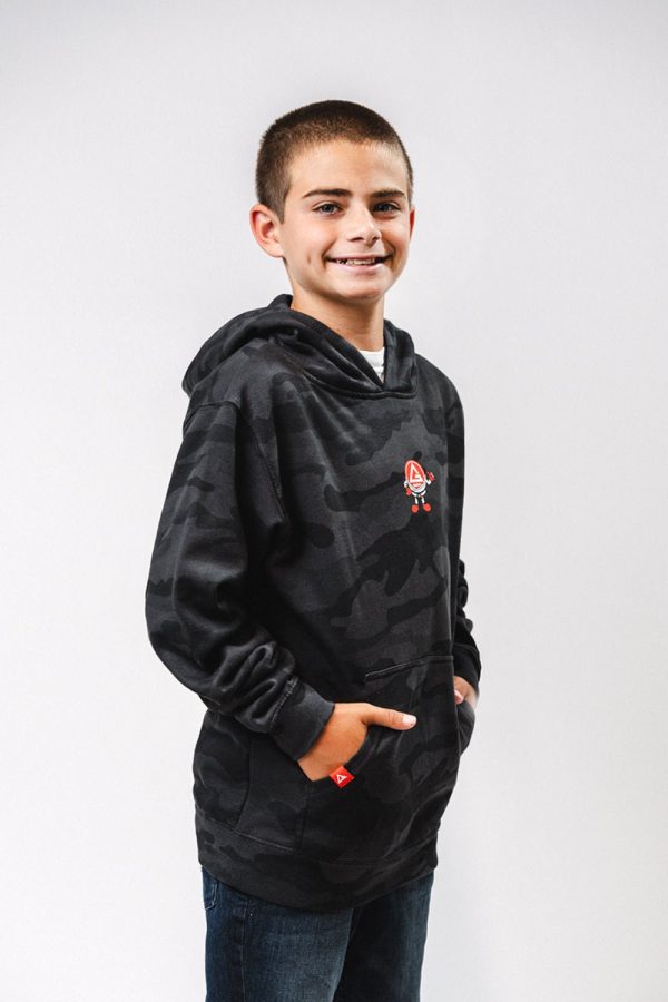 GB Barrinha Youth Hoodie - Black Camo Online Sale