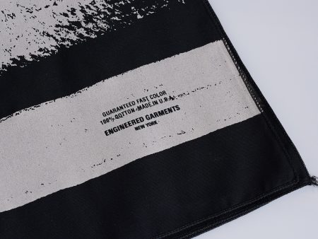 Engineered Garments Printed Bandana Stripe Black Hot on Sale