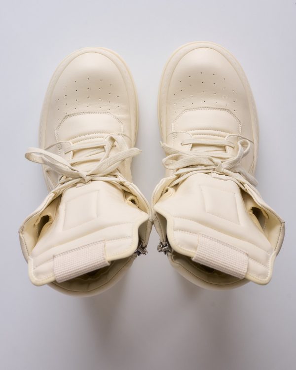 Rick Owens Mega Bumper Geobasket Milk Milk Milk For Sale