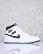 Nike Men s Air Jordan 1 Mid White Black-White-Black Online Sale