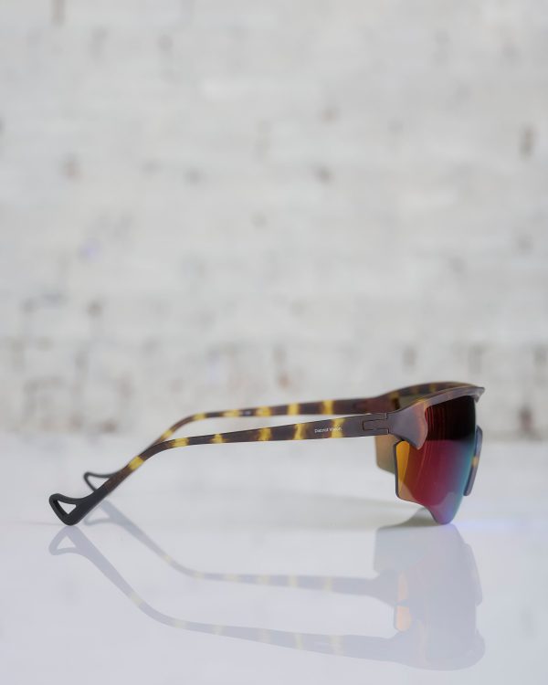 District Vision Junya Racer Sunglass Tortoise D+ Blue Mirror Supply