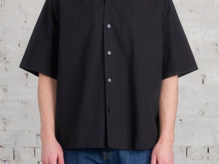 Jil Sander+ Poplin Camp Button Shirt Black on Sale