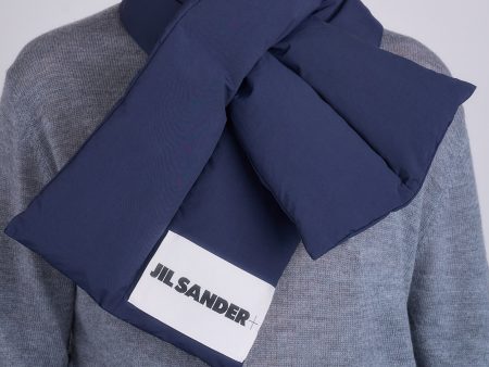 Jil Sander+ Down Scarf Midnight Online now