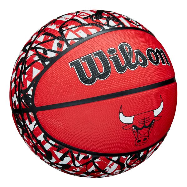 Chicago Bulls Team Grafitti Full Size Basketball For Cheap