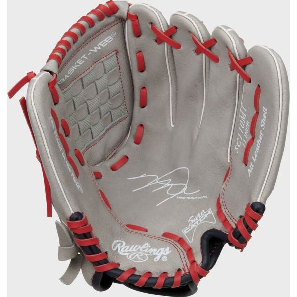 RAWLINGS  SURE CATCH  YOUTH SERIES BASEBALL GLOVE YOUTH M. TROUT SIGNATURE 11  LHT Online Sale