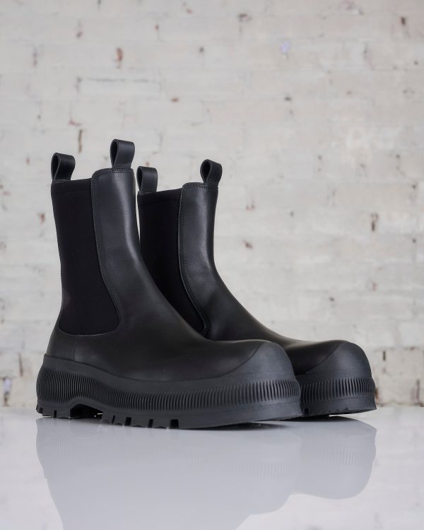 Jil Sander+ Vibram Sole Ankle Boot Black Black Fashion