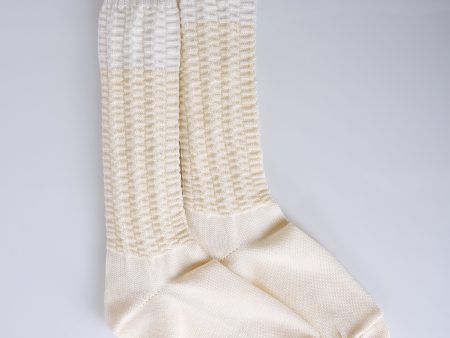 Issey Miyake Homme Plisse Churros Sock Ivory on Sale