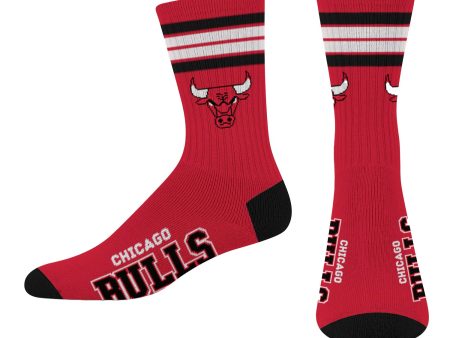 Chicago Bulls 4-Stripe Deuce Sock Cheap