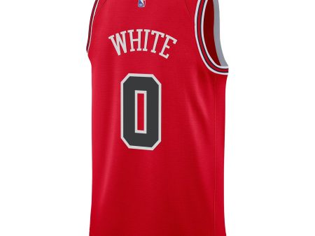 Youth Chicago Bulls Coby White Nike Icon Swingman Jersey For Discount