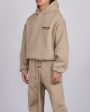 Fear of God Essentials Fleece Logo Hoodie Desert Sand Supply