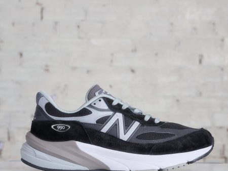 New Balance Men s M990v6 Made in USA Black White Discount