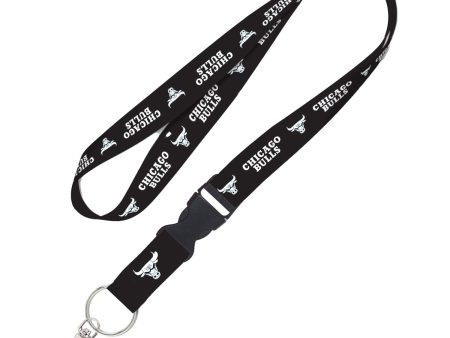 Chicago Bulls WinCraft Monotone Black White Lanyard Online Hot Sale