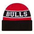 Youth Chicago Bulls New Era Reversible Cuff Beanie For Sale