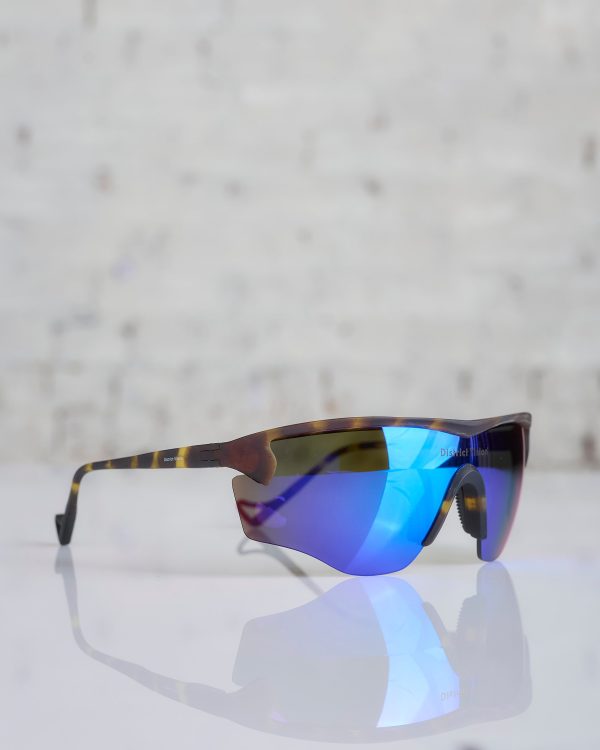 District Vision Junya Racer Sunglass Tortoise D+ Blue Mirror Supply