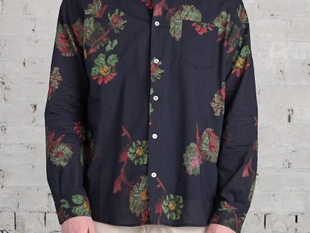 John Elliott Cloak Button Shirt Forest Floral Cheap