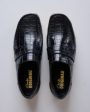 Clarks Originals Men s Wallabee Loafer Black Croc For Sale