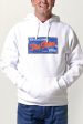 JJ Postcard Mens Hoodie - White For Cheap