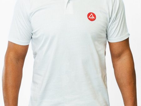 Red Shield Mens Polo - White Supply