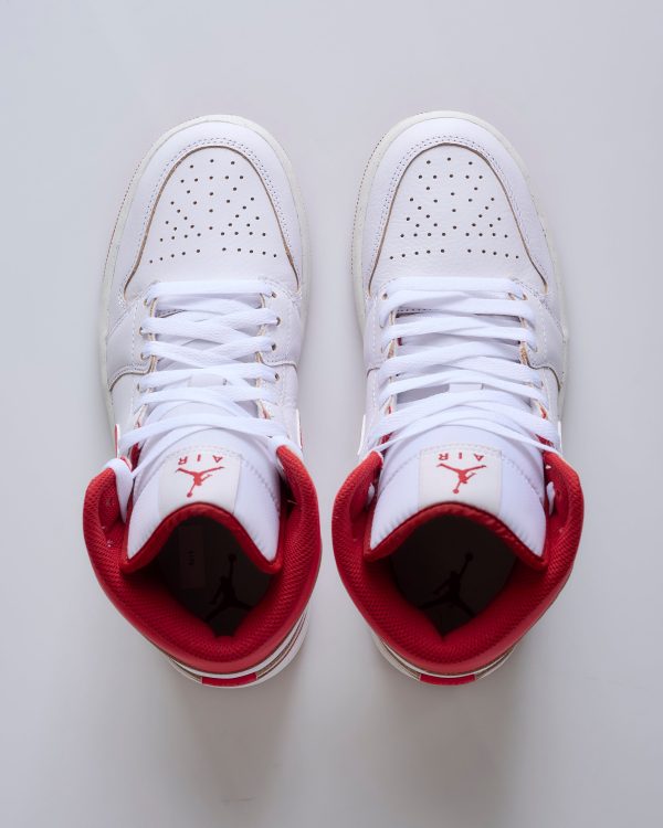 Nike Men s Air Jordan 1 Mid SE White Lobster-Dune Red-Sail For Sale