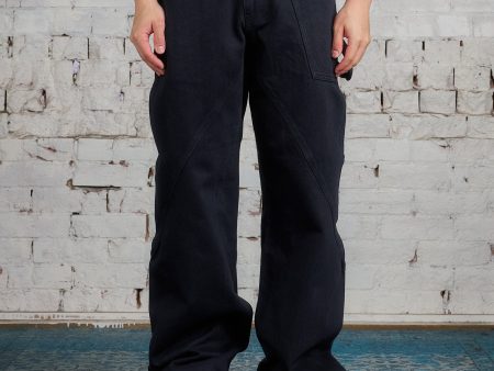 JW Anderson Twisted Workwear Jean Rinse Black Online now