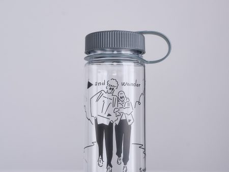 and wander 500ml Water Bottle Yu Nagaba Clear Supply