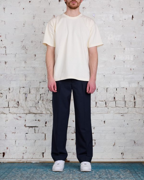 Norse Projects Benn Light Wool Pleated Pant Dark Navy Online Sale