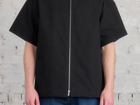 Jil Sander+ Short Sleeve Zip Shirt Jacket Black Fashion