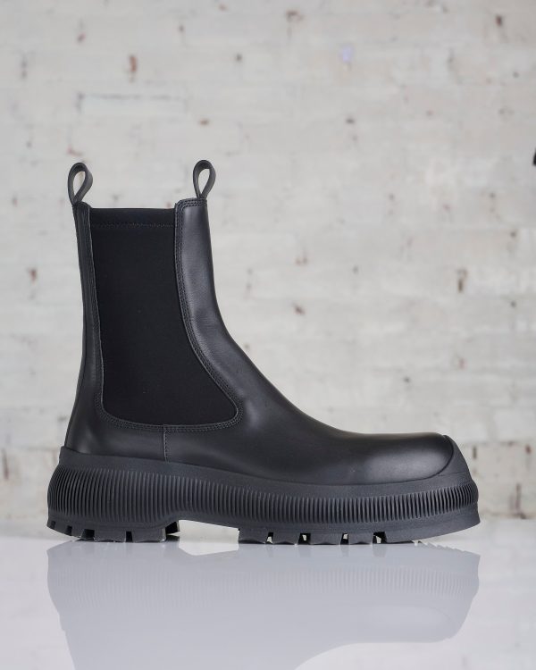 Jil Sander+ Vibram Sole Ankle Boot Black Black Fashion