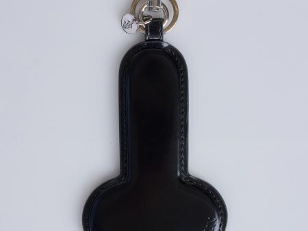 JW Anderson Penis Leather Keyring Black Online Hot Sale