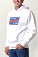 JJ Postcard Mens Hoodie - White For Cheap