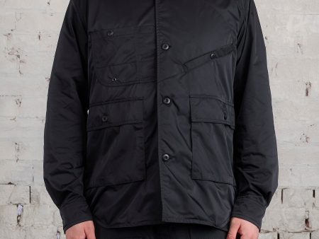 Junya Watanabe MAN Nylon Cargo Button Shirt Black For Cheap