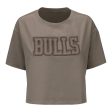 Ladies Chicago Bulls Pro Standard Neutral Cropped T-Shirt Cheap