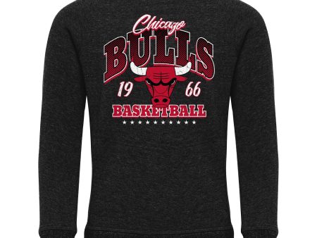 Youth Chicago Bulls Sportiqe Harmon Black Crewneck Sweatshirt Sale