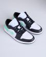 Nike Men s Air Jordan 1 Low White Black-Green Glow Online Hot Sale