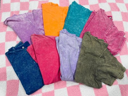 Women’s new acid wash shirts Sale