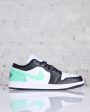 Nike Men s Air Jordan 1 Low White Black-Green Glow Online Hot Sale