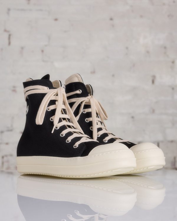 Rick Owens DRKSHDW Sneaks 13oz Denim Eyelet Black Milk Supply