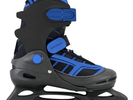 PATIN À GLACE AJUSTABLE SOFTMAX POUR JEUNE ENFANT YOUTH 6- YOUTH 9 *Populaire on Sale