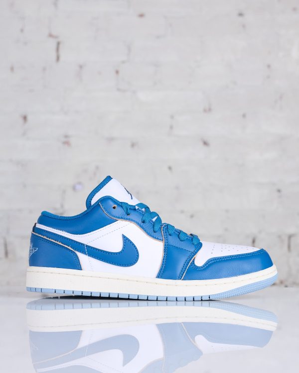 Nike Men s Air Jordan 1 Low SE White industrial Blue-Blue Grey-Sail Cheap