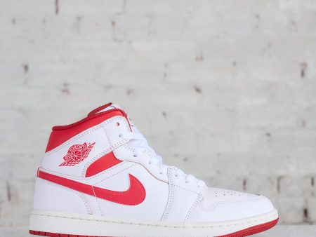 Nike Men s Air Jordan 1 Mid SE White Lobster-Dune Red-Sail For Sale