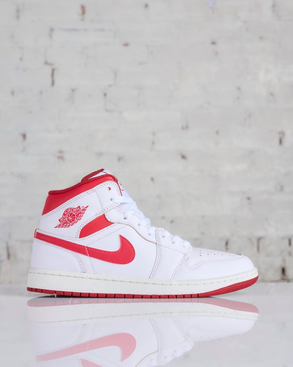 Nike Men s Air Jordan 1 Mid SE White Lobster-Dune Red-Sail For Sale