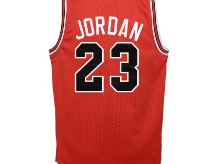 Youth Chicago Bulls Authentic Mitchell & Ness Michael Jordan 1984-85 Jersey For Discount