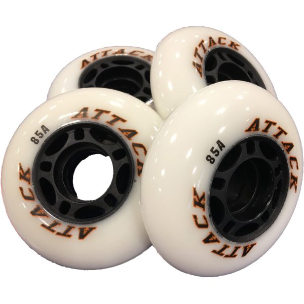 INLINE SKATING WHEELS ATTACK 85A SET OF 4 on Sale